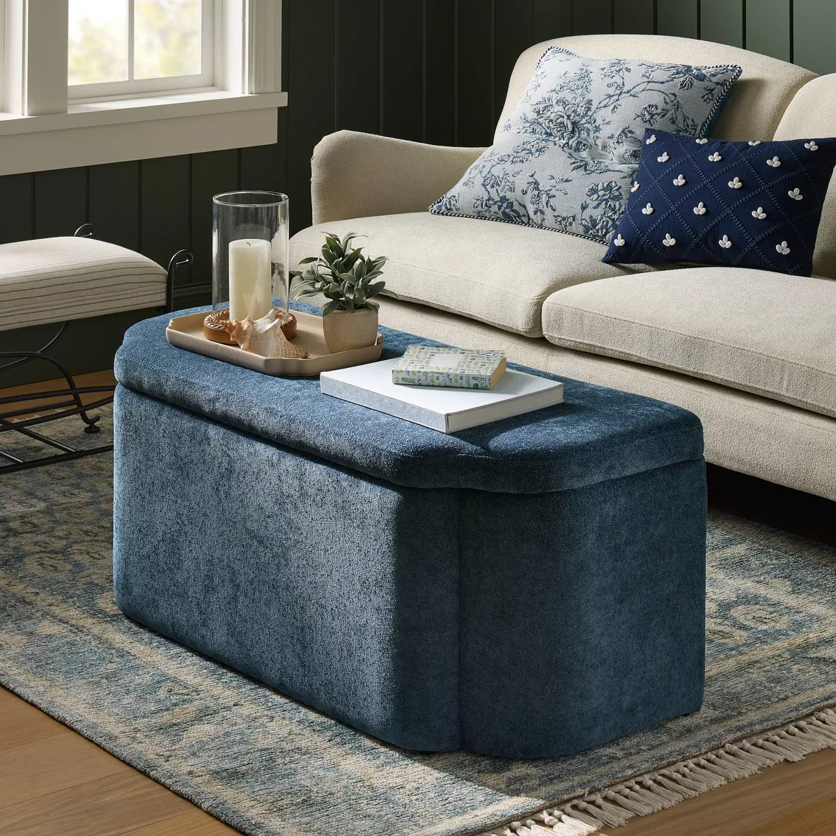 Oversized Square Floral Jacquard Pillow - Threshold™ designed with Studio McGee | Target