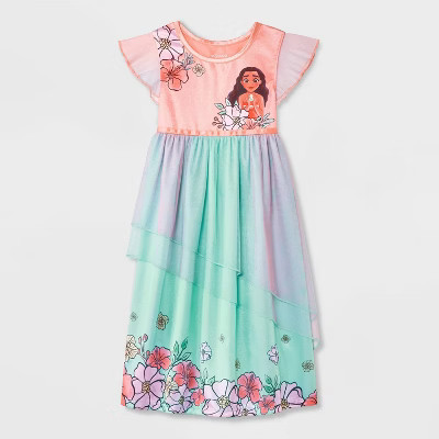 Toddler Girls' Disney Moana Fantasy NightGown - Pink 3T | Target