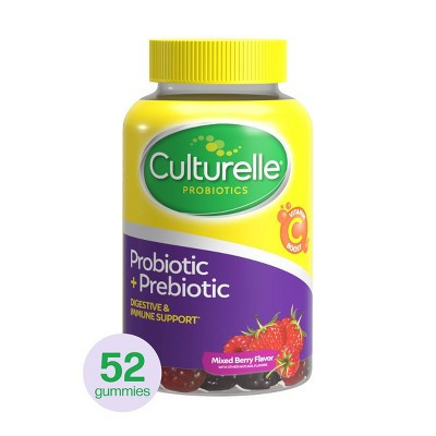 Culturelle Probiotic Gluten Free Gummies for Men and Women - Berry - 52ct | Target