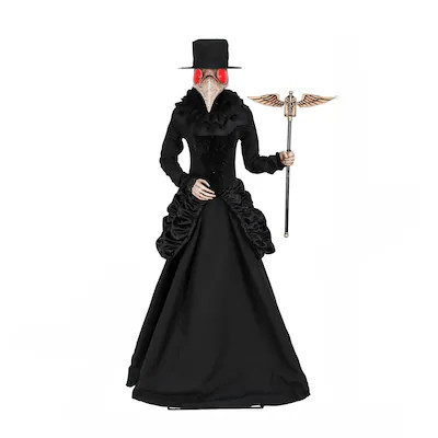 Haunted Living 5.5-ft Ms Plague Doctor Motion Activated Lighted Animatronic | Lowe's