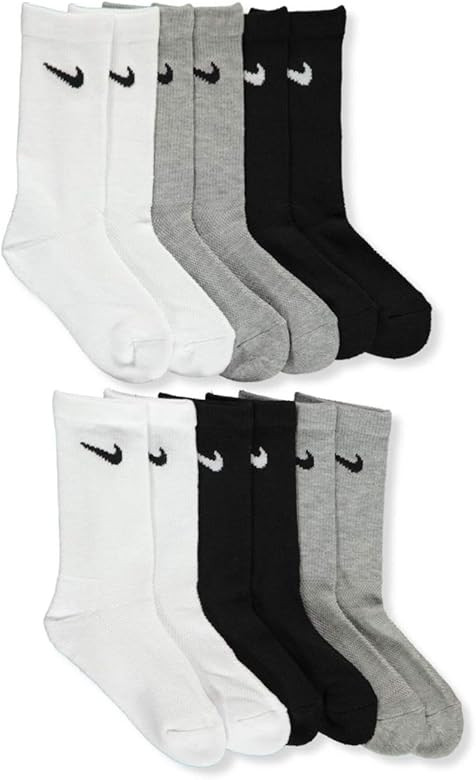 Nike Kids' Everyday Cushion Crew Socks (6 Pairs) | Amazon (US)