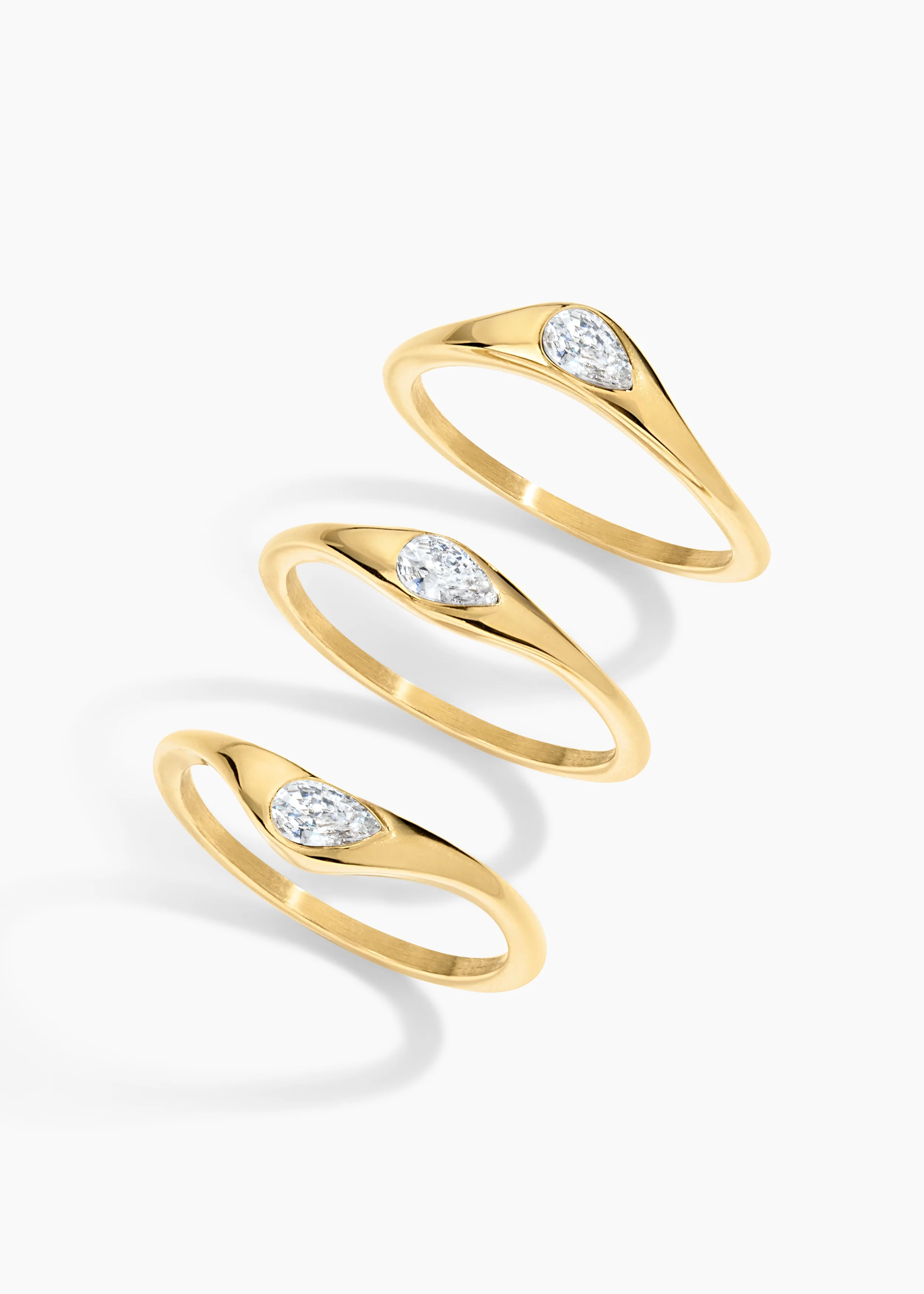 Stereo Love Ring Set of 3 | Electric Picks Jewelry