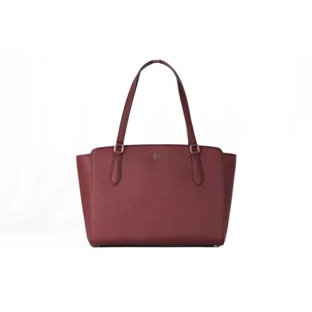 Tory Burch (64188) Women s Imperial Garnet Emerson Saffiano Leather Small Top Zip Tote Handbag | Walmart (US)