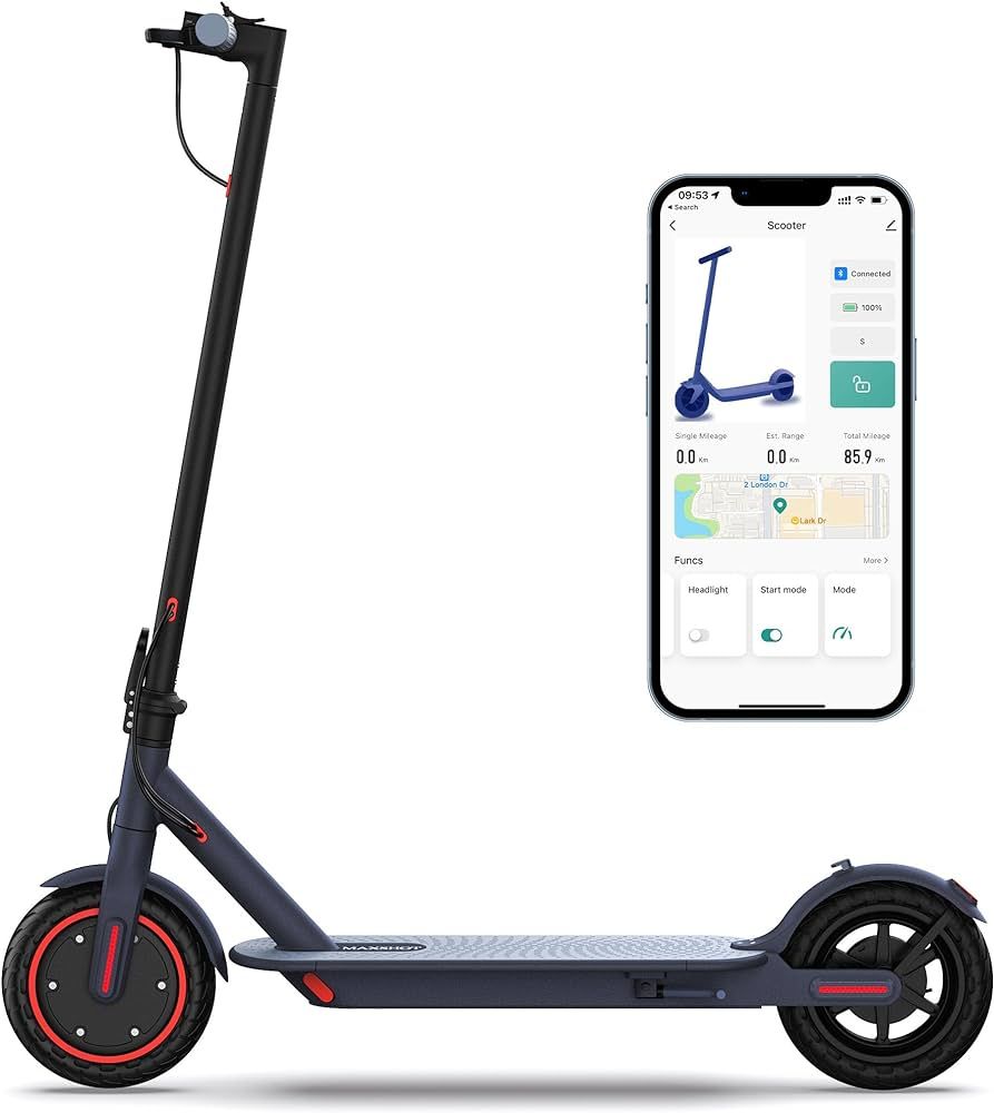 MAXSHOT V1 Electric Scooter - 350W Motor, Max 21 Miles Long Range, 19Mph Top Speed, 8.5" Tires, P... | Amazon (US)