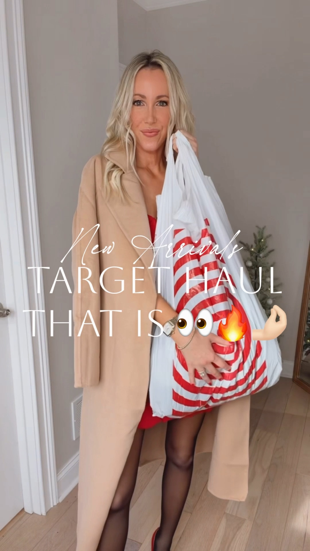 Target haul that is almost too good to be true!😍Loving these holiday to winter new arrivals from Target!🎄❄️ Target new arrivals that are cozy, chic, and GOOD! 🤩 How cute are these holiday sweaters? The best part is that you can take them into winter, too! And they are SOO soft and stretchy! Obsessed with the comfy level of all! That embellished collar on the brow ribbed cardigan omg 🫶🏻 These faux leather pants with the elastic waist have been my fave this season! And these silver metallic pull-on pants are so fun! Perfect for NYE! And can we talk about the cozy lounge pants? So stretchy (but they hold their shape) and soft, without being itchy! These outfits would be perfect for Christmas, New Year’s Eve, holiday parties, travel, and also to wear all Christmas vacation! Even perfect to wear after the holidays! Which new arrival from Target is your fave?👇🏻

#LTKFindsUnder100 #LTKFindsUnder50 #LTKHoliday