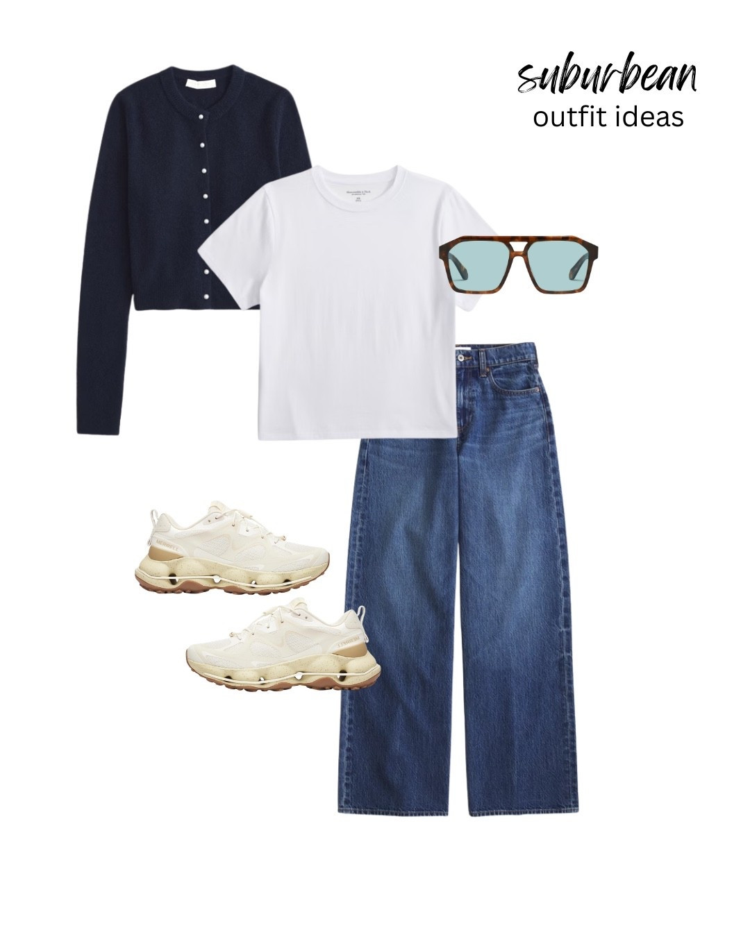 Cute and casual summer outfit for women ✨

Cardigan, button down cardigan, white tee, casual sneakers, basic tee