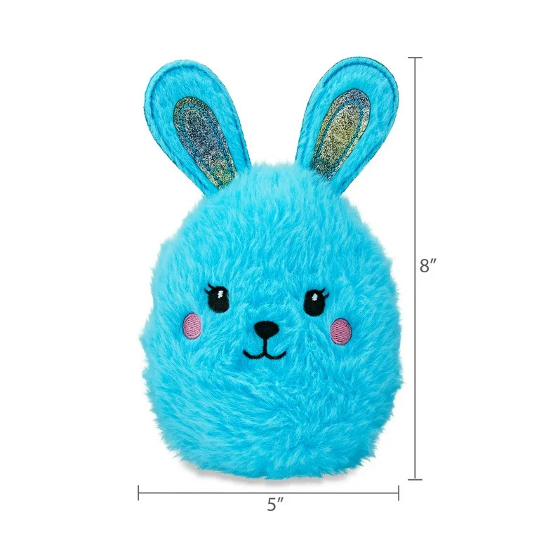 Easter Blue Round Bunny Plush, 8 in, by Way To Celebrate | Walmart (US)