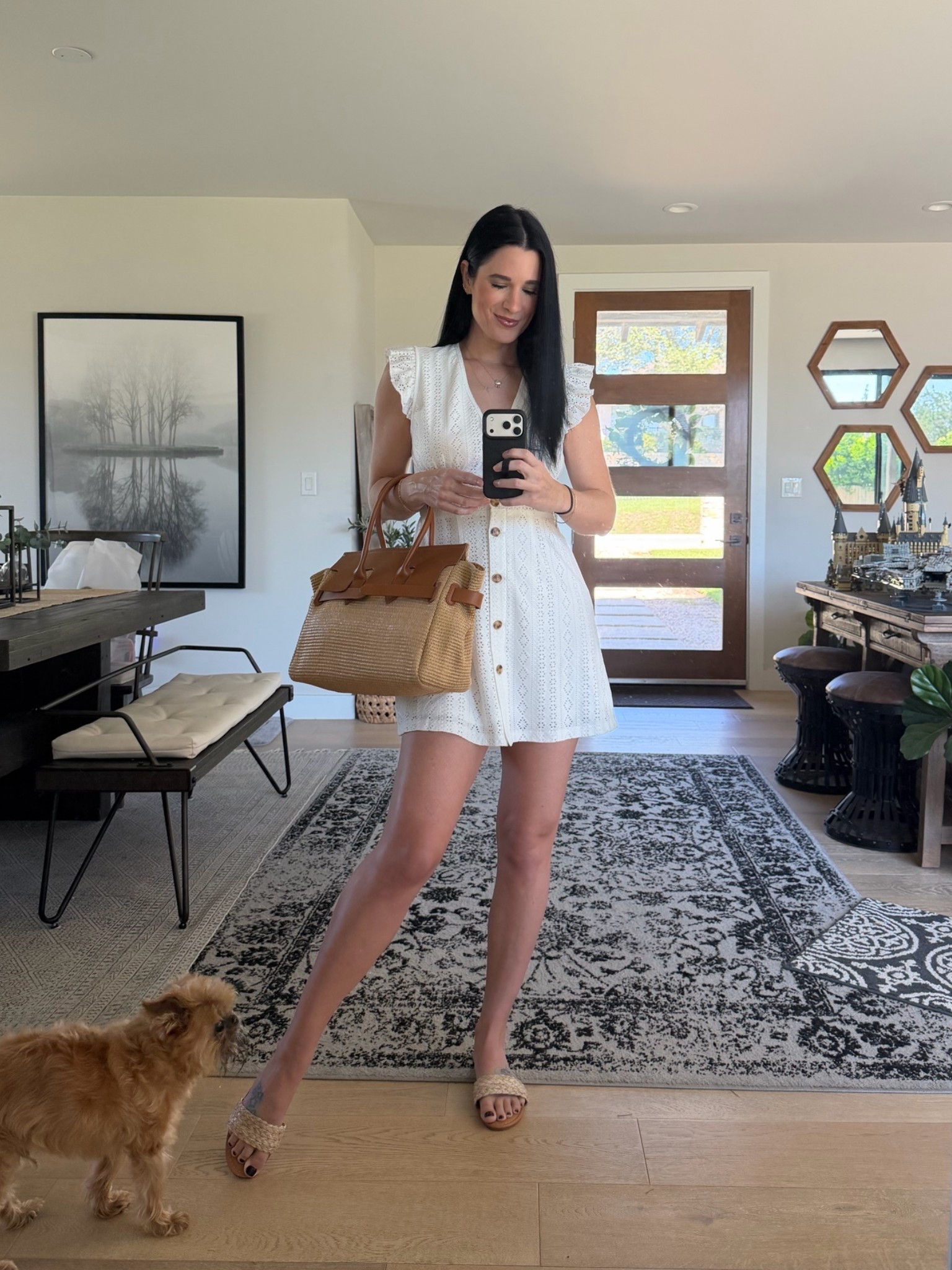 The cutest little white eyelet dress for summer! I’m in the size small.

My bag is 20% off with code 20ASHLEY!

#LTKSaleAlert #LTKOver40 #LTKTall