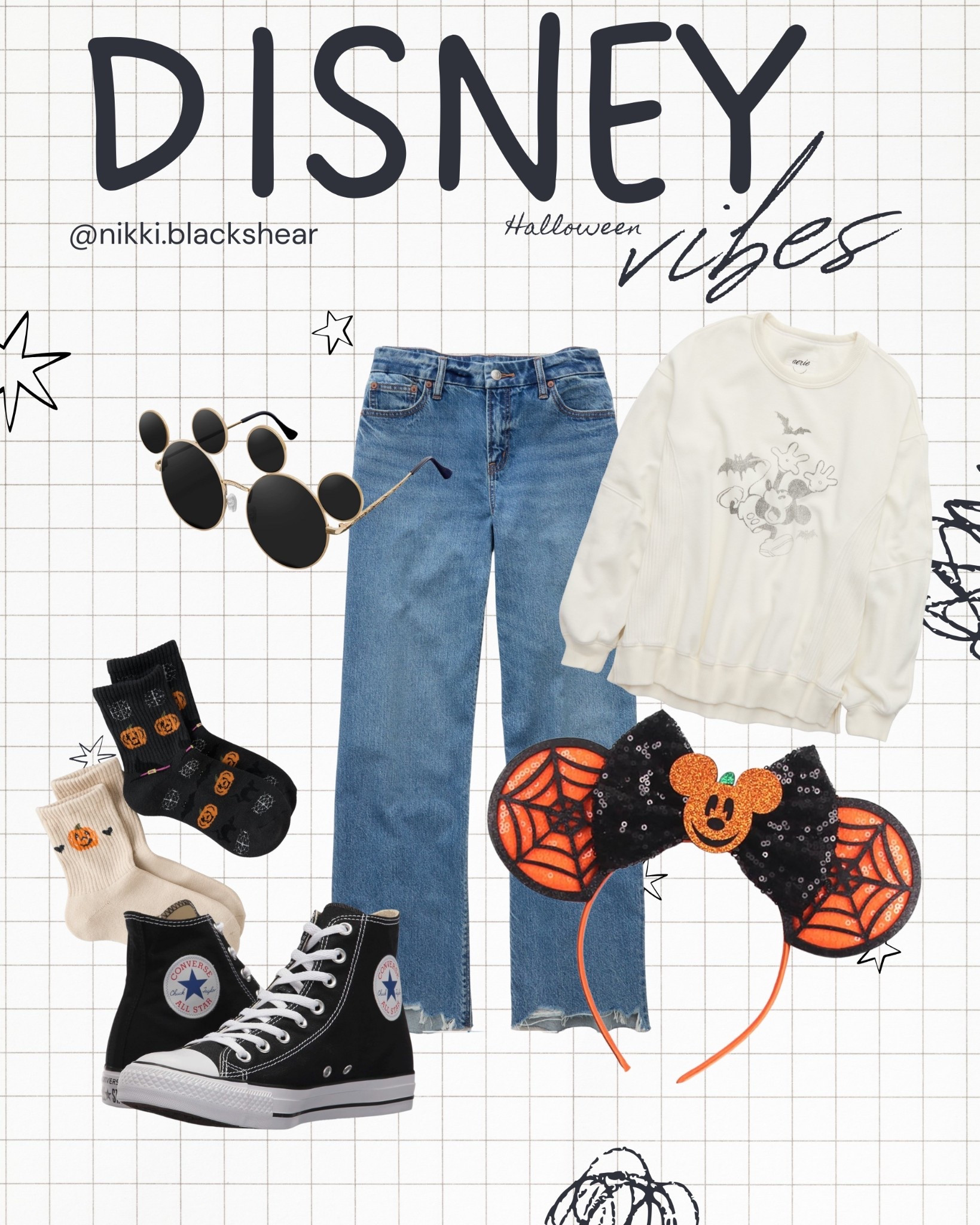 Disney Halloween vibes unlocked 🎃🖤 Spooky season just hits different at the happiest place on earth 👻✨ 

#DisneyStyle #HalloweenAtDisney #DisneyOOTD #LTKFallStyle #LTKDisney #LTKOutfitInspo #LTKSeasonalStyle

#LTKFindsUnder50 #LTKMidsize #LTKHalloween