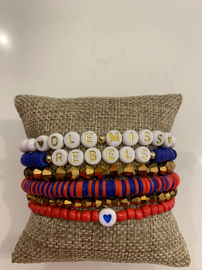 Rebels Gameday Heishi Stackable Bracelets  Set of 6 - Etsy | Etsy (US)