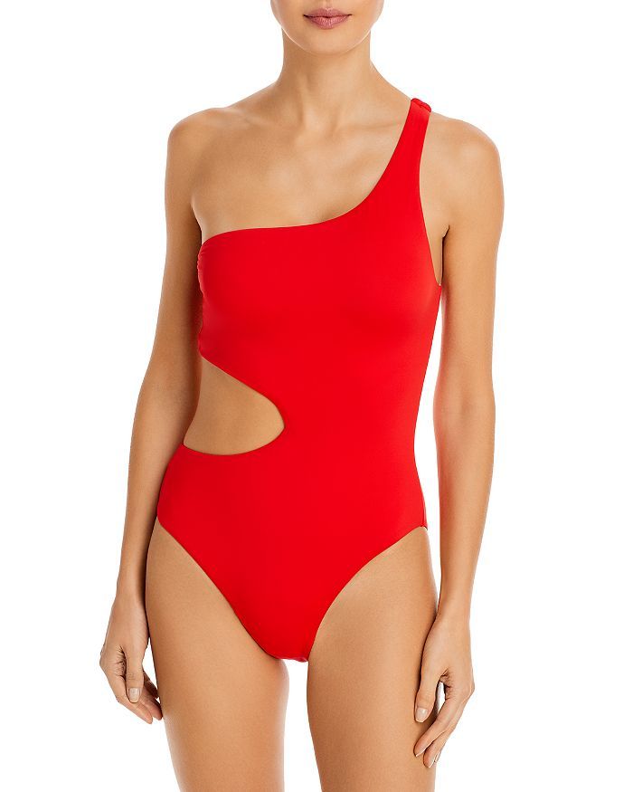 One Shoulder Cut Out One Piece Swimsuit - 100% Exclusive | Bloomingdale's (US)