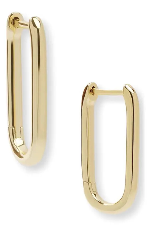 Melinda Maria Carrie Link Huggie Earrings in Gold at Nordstrom | Nordstrom