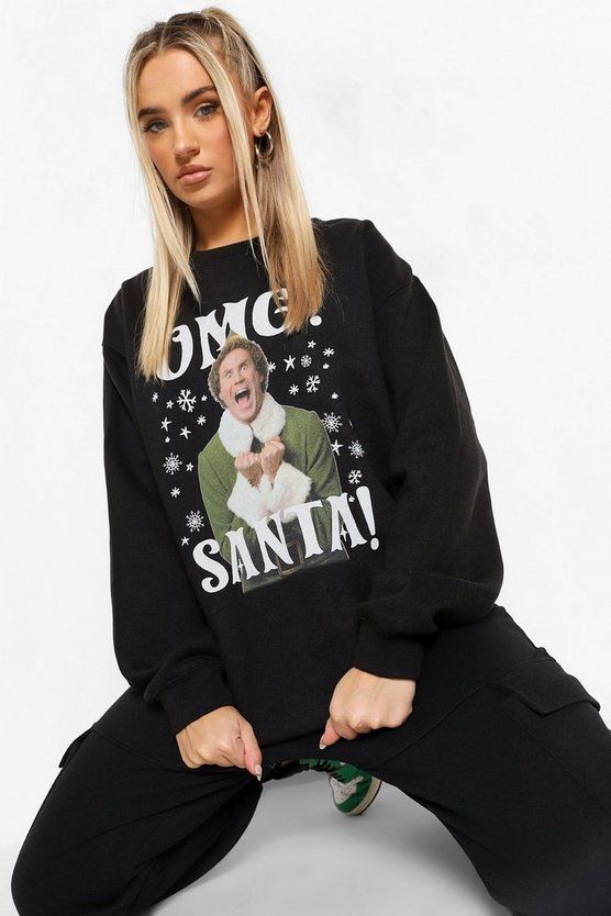 Elf Christmas Sweatshirt | Boohoo.com (US & CA)