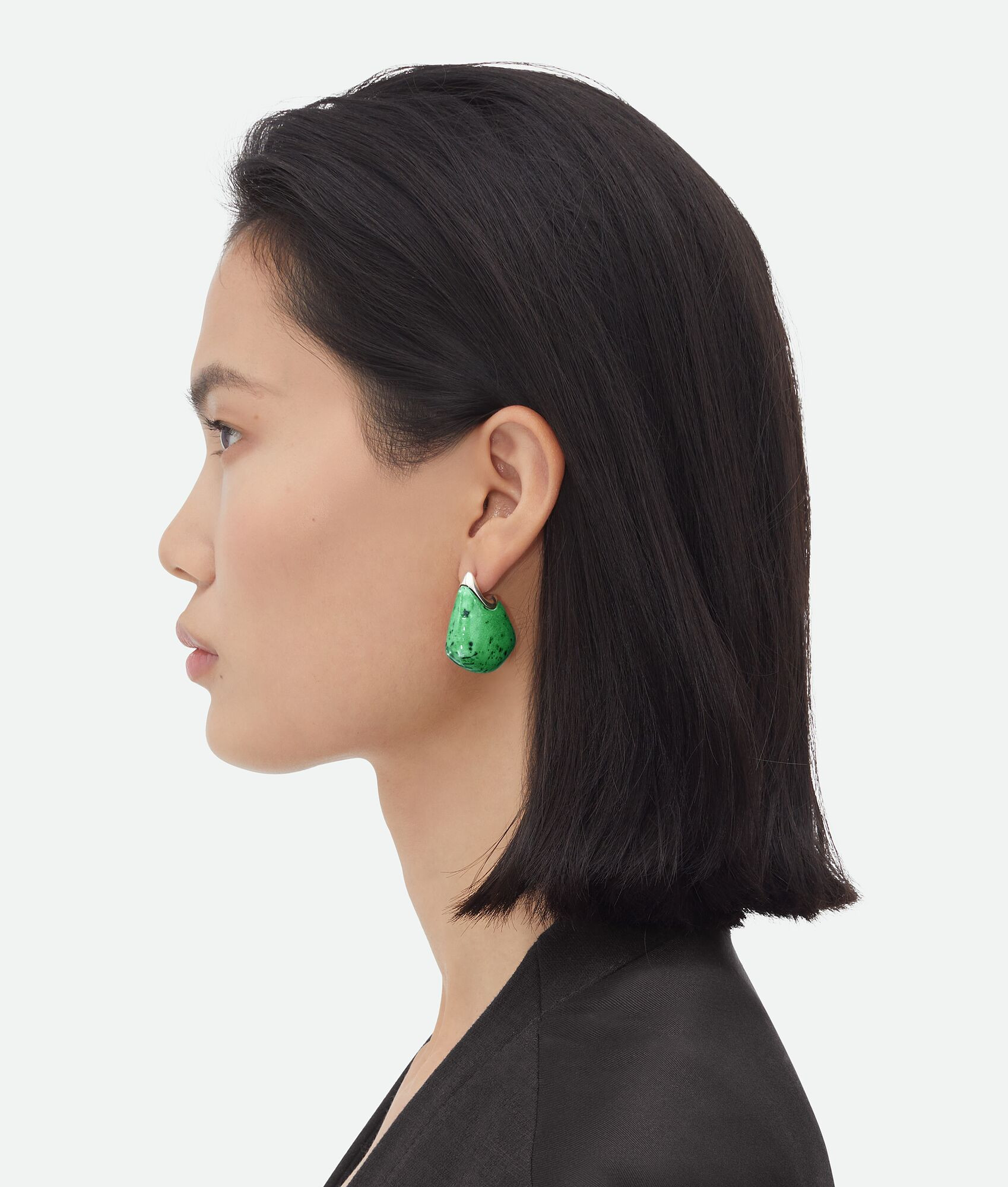 Small Fin Ceramic Earrings | Bottega Veneta