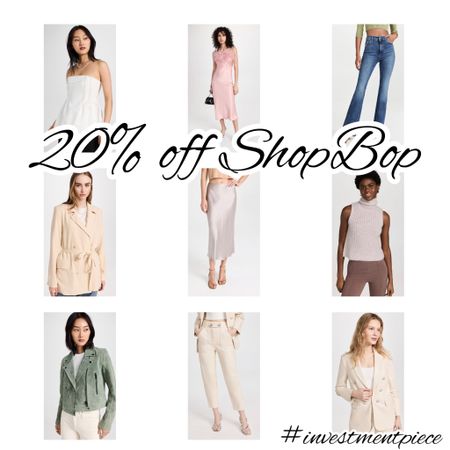 From suits to knit and silk sets to denim and more- get 20% off must haves to refresh your wardrobe for spring @shopbop with code FRESH #investmentpiece 

#LTKSeasonal #LTKstyletip #LTKsalealert