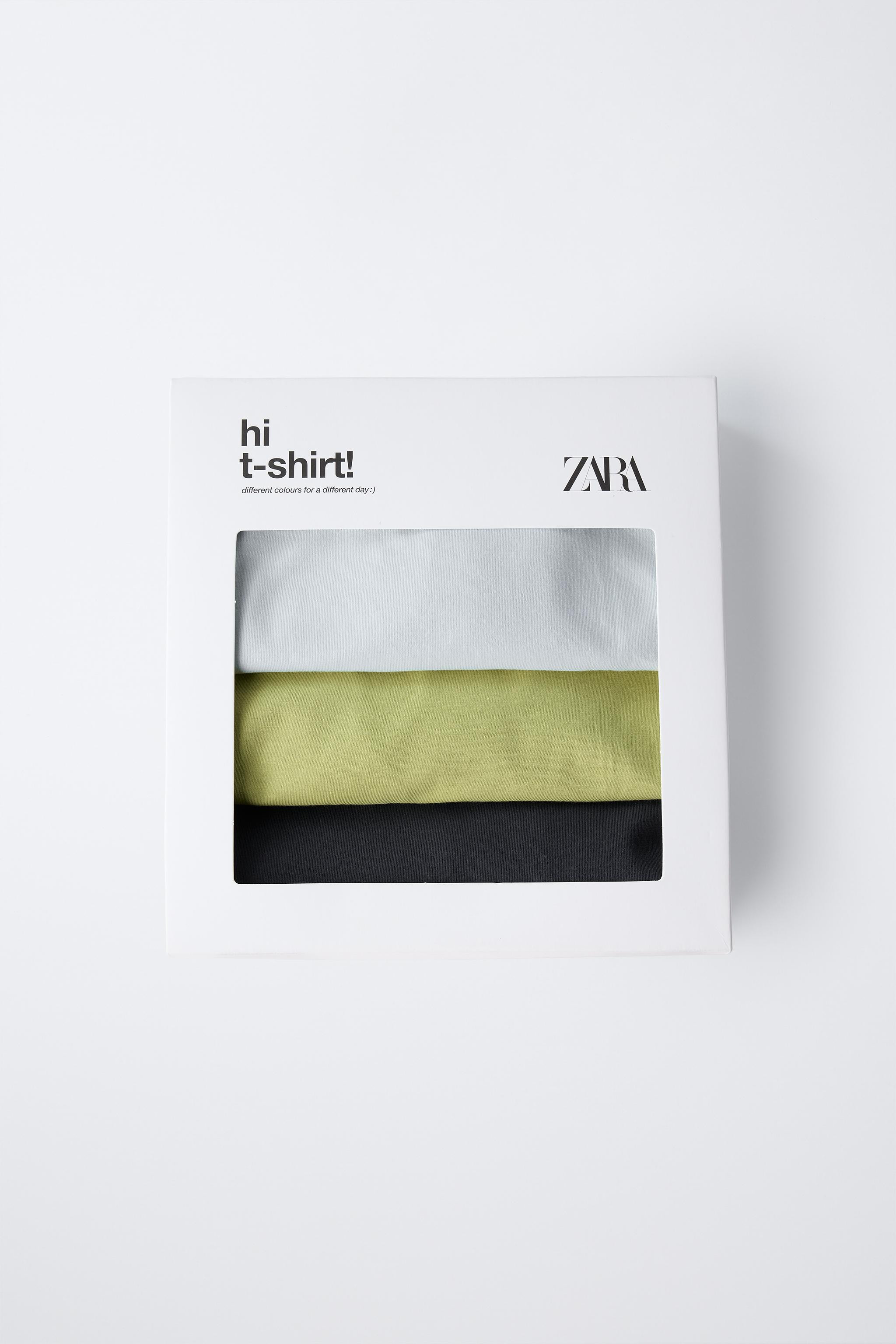 THREE-PACK OF PLAIN T-SHIRTS | Zara US