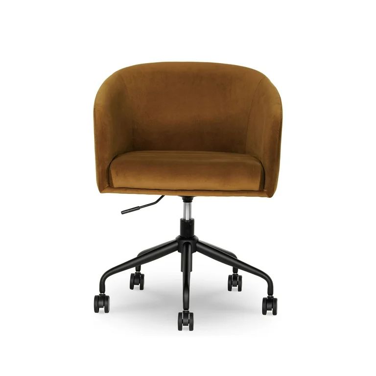 Better Homes & Gardens Wyatt Velvet Office Chair, Ochre | Walmart (US)