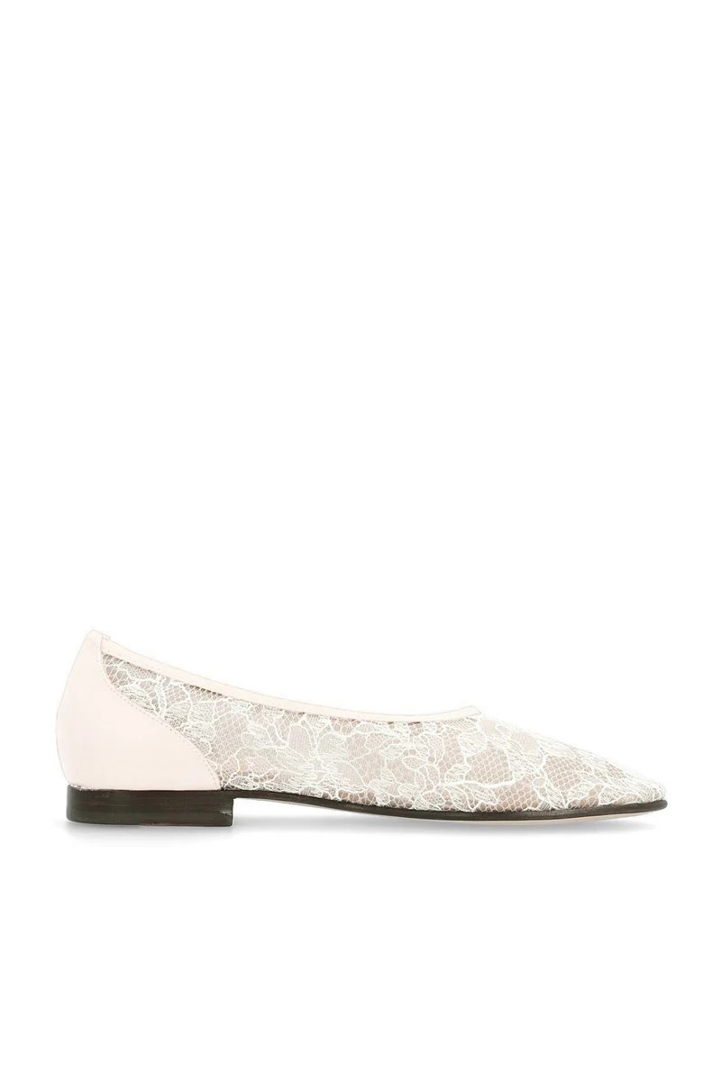 THE MESH BALLERINA IN WHITE NAPPA AND LACE | House of Atana | CULT MIA | CULT MIA UK LTD