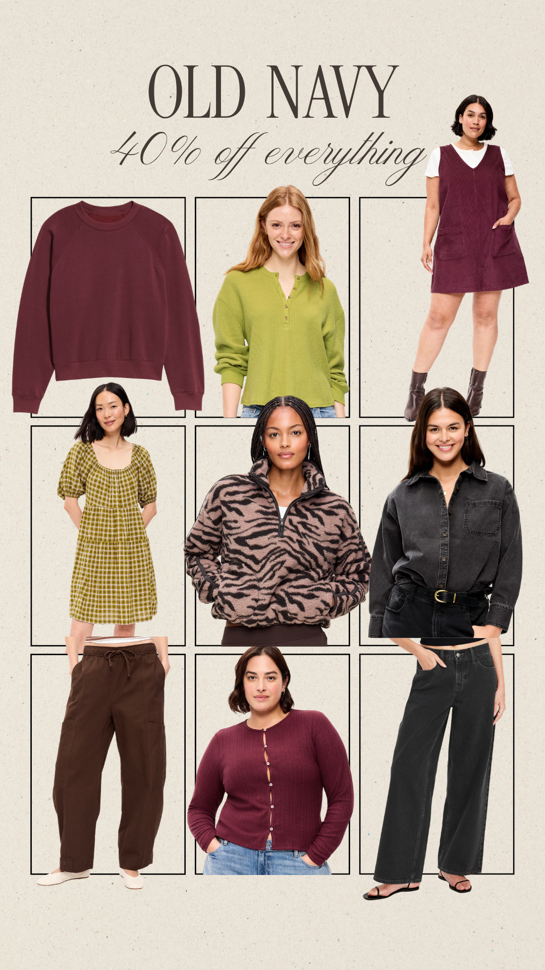40% off everything at Old Navy this weekend! Time to stock up for fall!  

 #LTKootd #LTKSeasonal #LTKSaleAlert