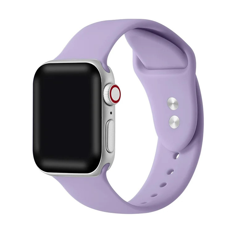 Posh Tech Lavender Silicone Sport Replacement Band for Apple Watch SE & Series 7/6/5/4/3/2/1 - Si... | Walmart (US)