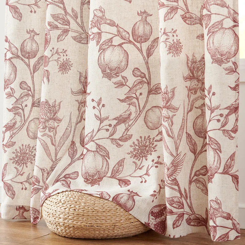 Nathnael Linen Blend Semi Sheer Curtain Pair (Set of 2) | Wayfair North America