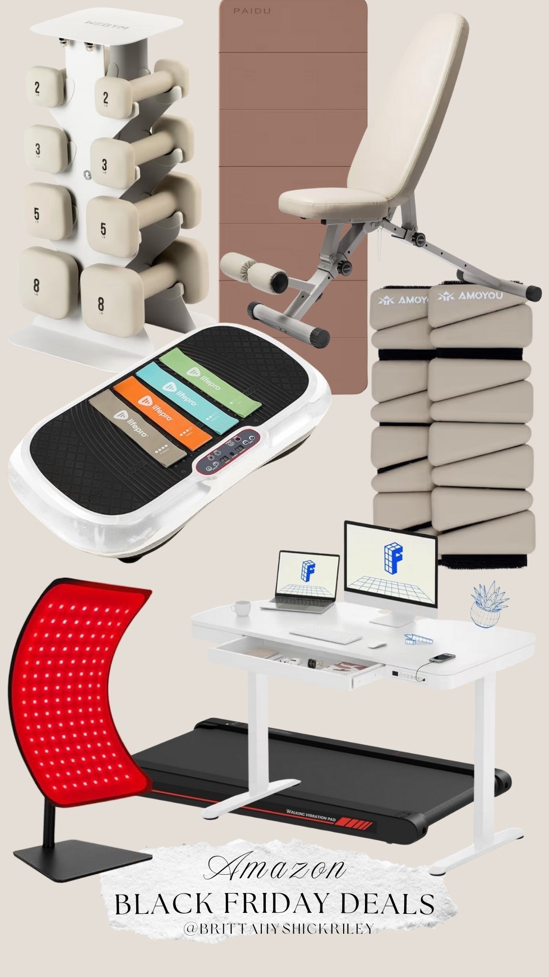 Black Friday Cyber Week Vibration Plate Walking Pad Standing Desk Red Light Therapy Neutral Weights Dumbbells Yoga Mat Adjustable Bench Fitness Home Gym Workout Fitness Goals

#LTKfitnessgoals #LTKGiftGuide #LTKCyberWeek