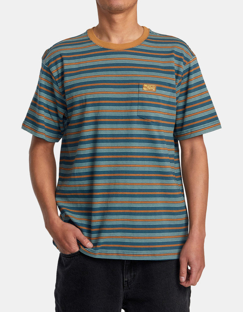 RVCA Exotica Mens Stripe Pocket Tee | Tillys