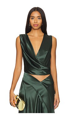 Acler Asney Top in Deep Olive from Revolve.com | Revolve Clothing (Global)