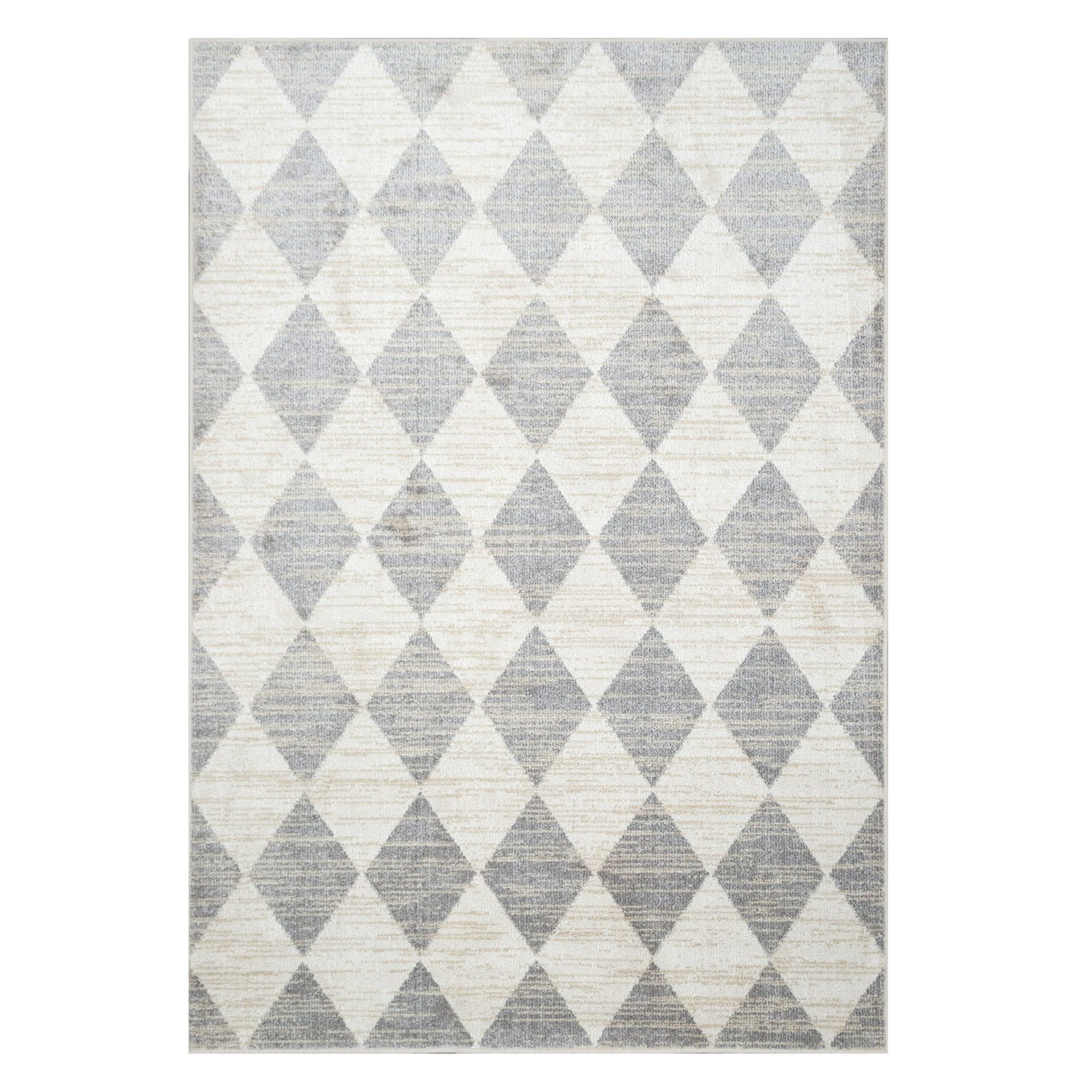 My Texas House Bronwyn 5'3" X 7' Grey Geometric Area Rug | Walmart (US)