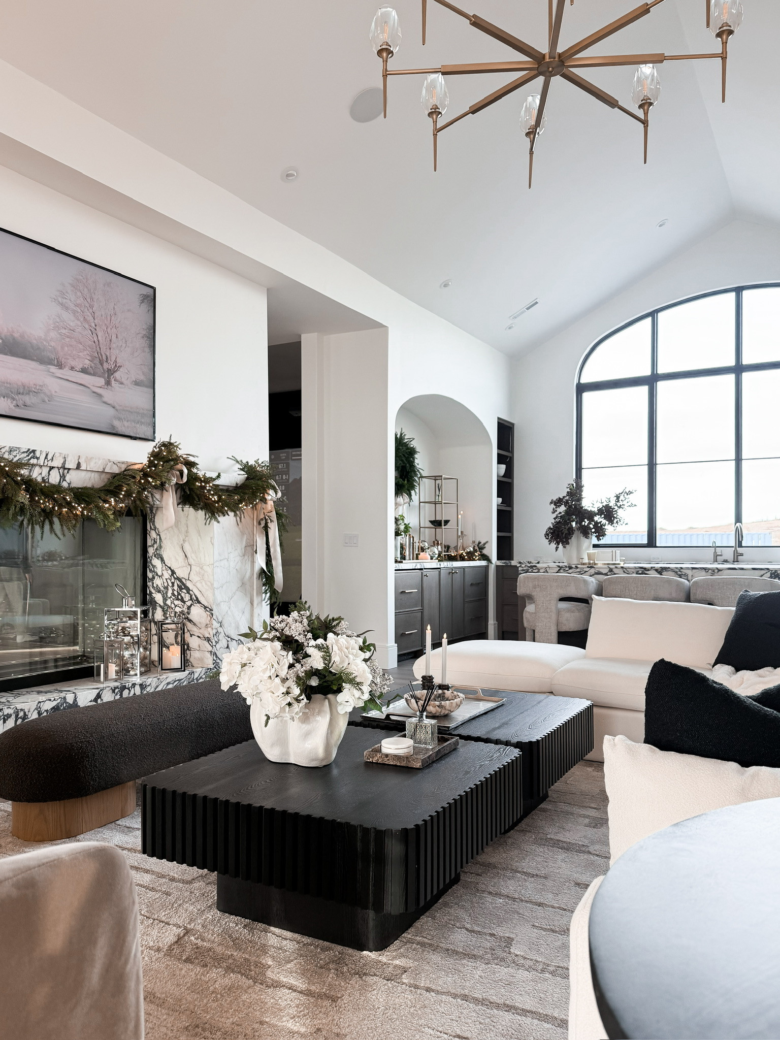 MODERN NEUTRAL LIVING ROOM WITH STATEMENT COFFEE TABLE! This living room blends soft neutrals with bold contrast for a space that feels both inviting and architectural. The sculptural black coffee table grounds the room while creamy upholstery, layered textures, and subtle seasonal accents keep everything warm and livable. It’s the perfect balance of modern design and everyday comfort.

#Amazon #TheHillaryStyle #AmazonHome #LivingRoomDecor #NeutralHome #ModernOrganicDecor #DesignerLookForLess #ElevatedInteriors #WarmMinimalism #HomeInspo 

 #LTKdayinmylife #LTKmomlife #LTKOver40