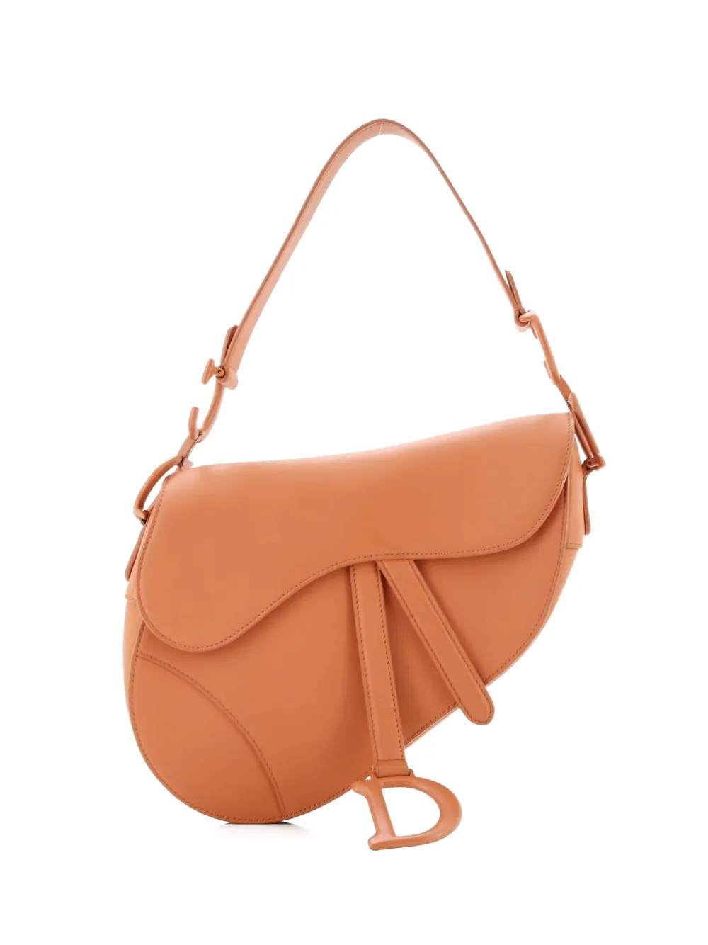 Christian Dior Pre-Owned Ultra Matte Saddle Handbag Leather Medium Shoulder Bag | Orange | FARFET... | Farfetch Global