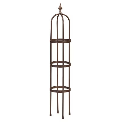 Evergreen Garden 5 ft Metal Garden Obelisk Trellis for Climbing Plants Vines, Clematis & Flowers ... | Target