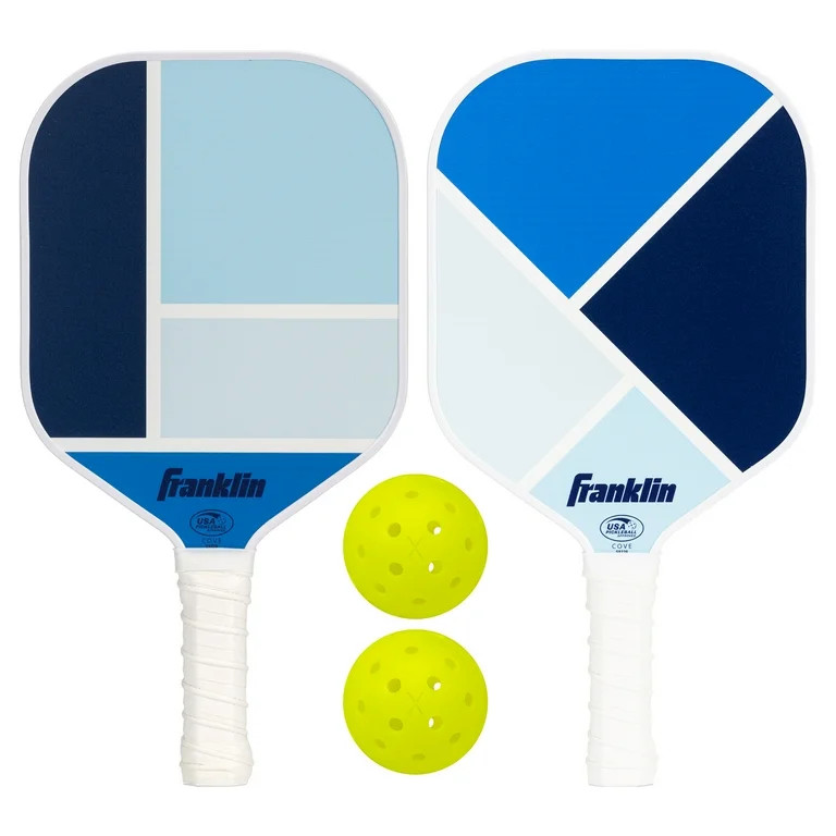 Franklin Sports 2-Player Pickleball Paddle Set - (2) Fiberglass Paddles + (2) X-40 Outdoor Pickle... | Walmart (US)