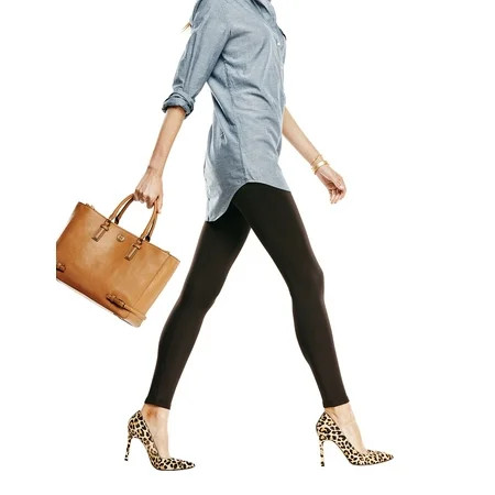 No nonsense Women's Blackout Leggings Black XL | Walmart (US)