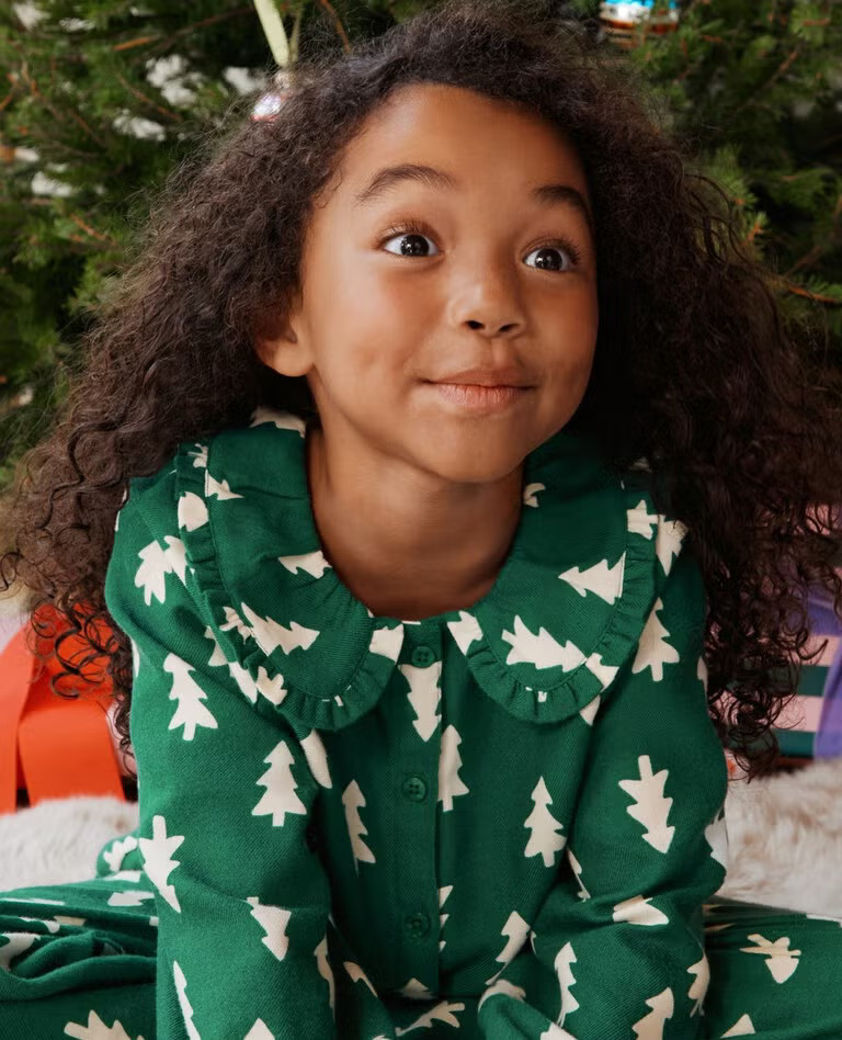 Holiday Ruffle Flannel Pajama Set | Hanna Andersson