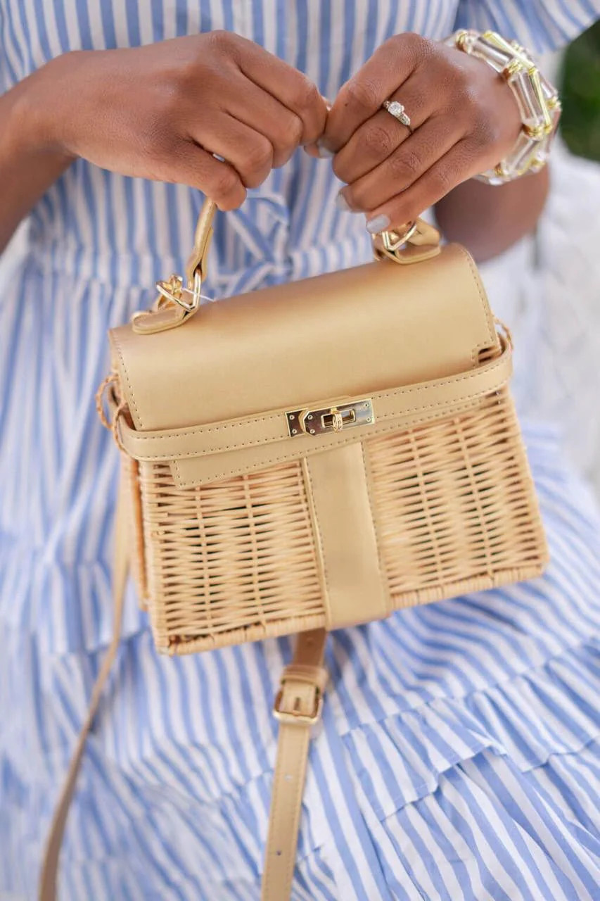Celine Wicker Handbag | Lisi Lerch Inc