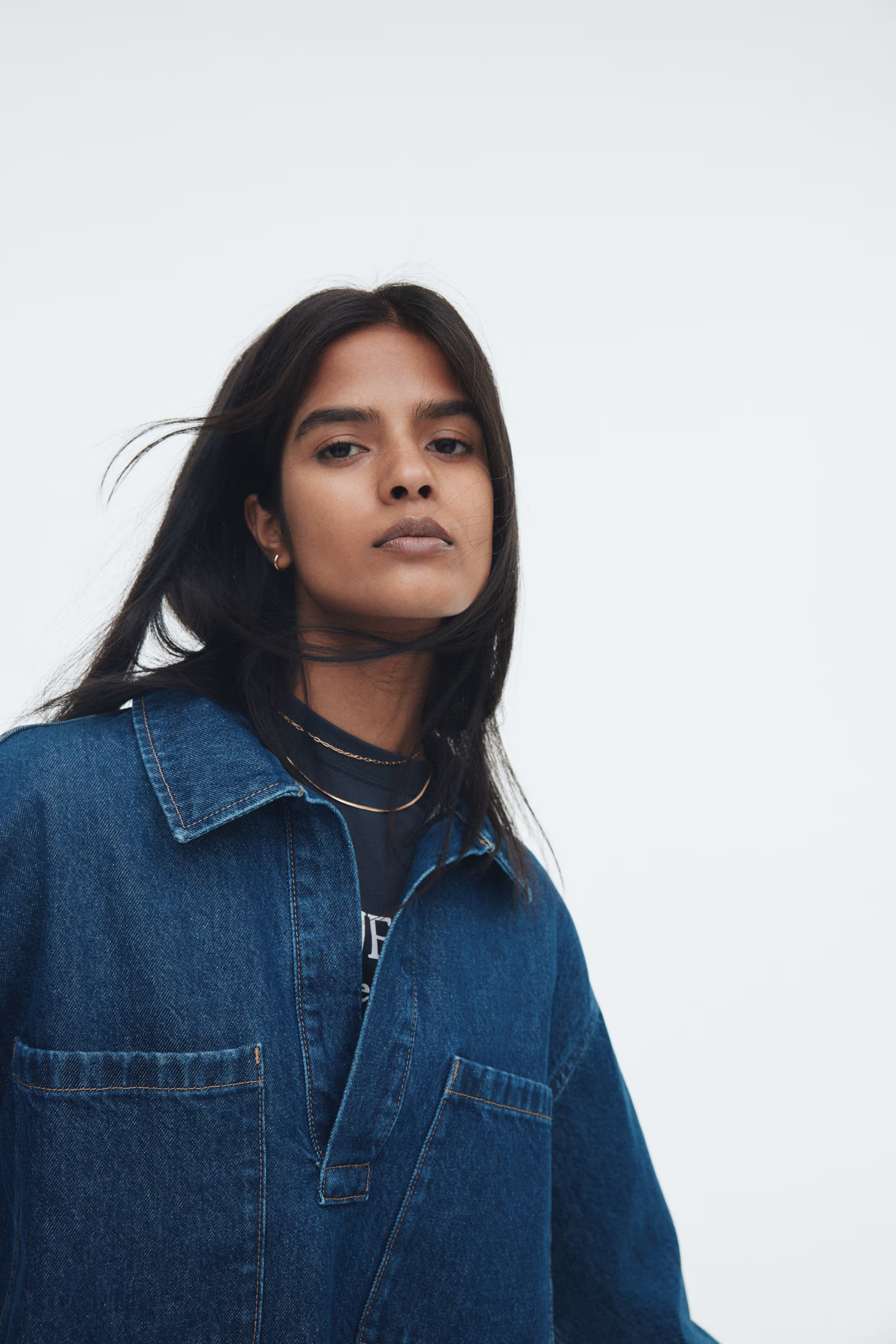 Oversized Pullover Denim Shirt | H&M (US + CA)