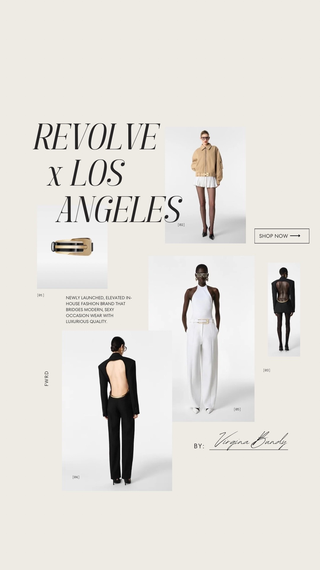 A collection inspired by the city where laid-back meets luxe

#REVOLVELOSANGELES
#FWRD
#REVOLVExLOSANGELES