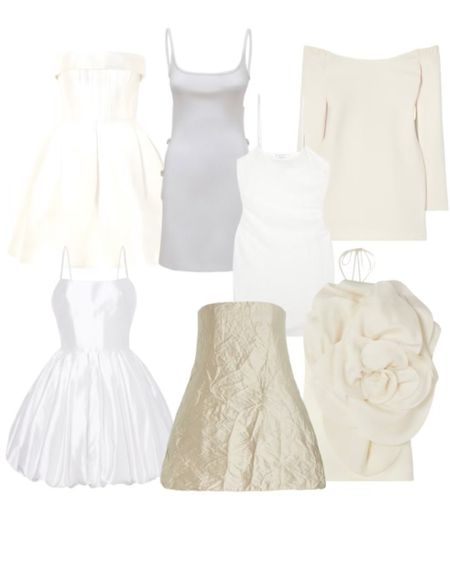 Round up of the best white dresses - similar options linked below!

#LTKSeasonal #LTKitbag #LTKstyletip