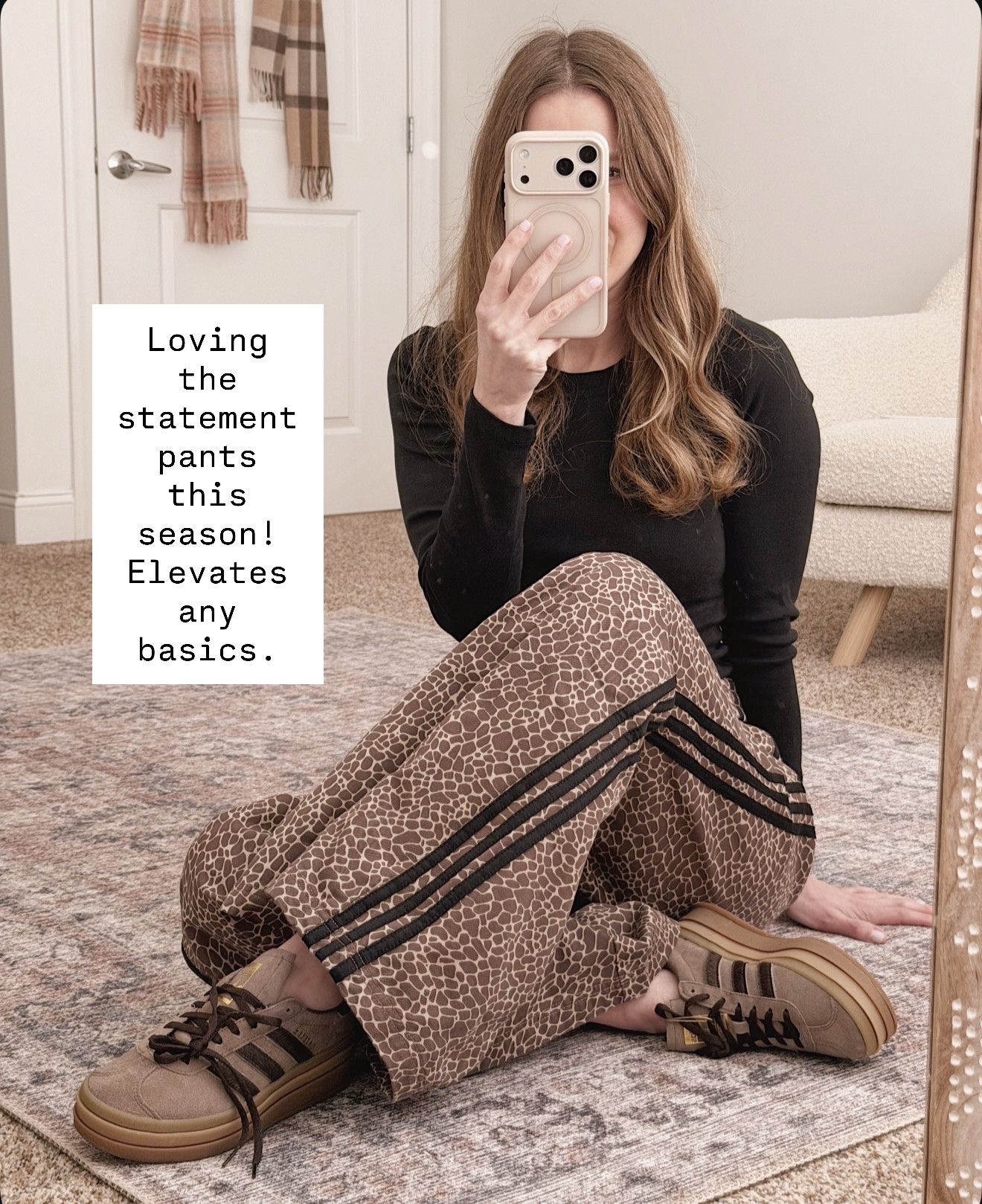 These statement pants are such a fun way to elevate a simple outfit. Just add a fitted top and sneakers and you instantly look styled.

statement pants outfit women, patterned pants outfit women, casual chic outfit women, statement pants casual outfit, everyday elevated outfit women, neutral print outfit women, trendy casual outfit women, fashion forward casual style

#LTKOver40 #LTKSeasonal #LTKgrwm