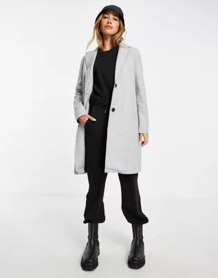 Vero Moda tailored coat in gray | ASOS (Global)