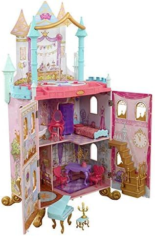 KidKraft Disney Princess Dance & Dream Wooden Dollhouse, Over 4-Feet Tall with Sounds, Spinning D... | Amazon (US)