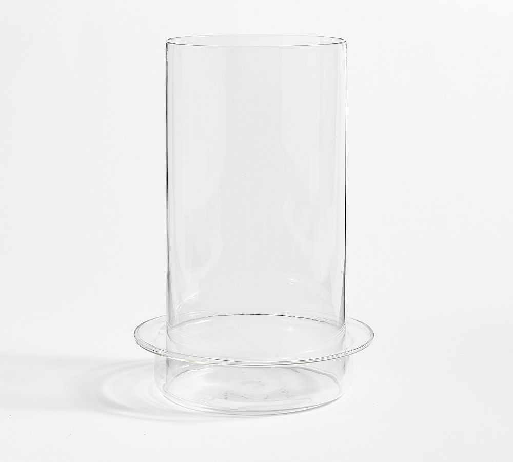 Malibu Glass Hurricane Candle Holder | Pottery Barn (US)