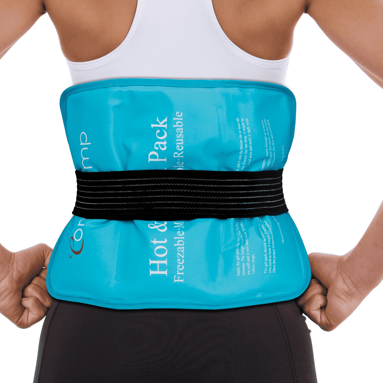Large Ice Packs for Injuries, Comfytemp Reusable Hot Cold Pack Wrap for Back, Knee, Shoulder | Walmart (US)