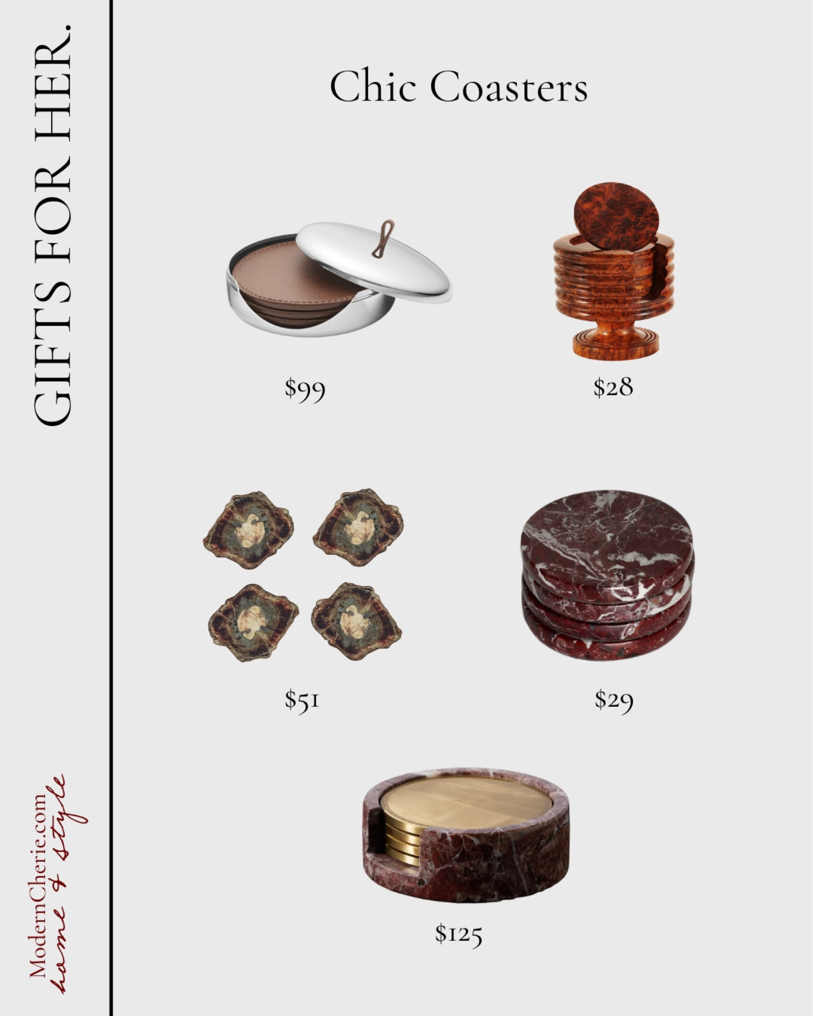 Gifts for her. Chic coasters. Marble coasters. Leather coasters. Christmas gift ideas for her  

#LTKHolidaySale #LTKHoliday #LTKGiftGuide