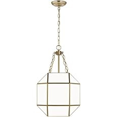 Sea Gull Lighting Morrison-3 Light Small Pendant-Satin Brass Finish-LED Lamping Type | Amazon (US)