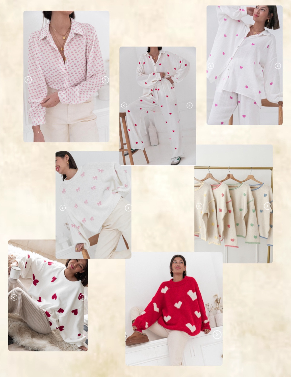 Sélection pyjamas et vêtements cœurs tendance Pretty Wire Shop