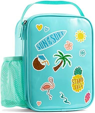 Fit + Fresh Kids Leakproof DIY Insulated Lunch Bag Kit with Containers, Top Handle, Teal | Amazon (US)