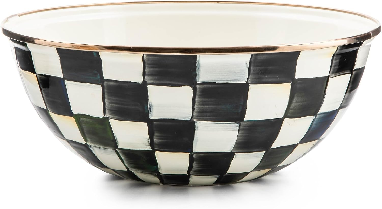 MACKENZIE-CHILDS Everyday Bowl, Medium, Black-and-White Courtly Check | Amazon (US)