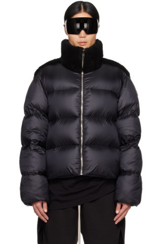 Moncler + Rick Owens Black Cyclopic Down Jacket | SSENSE